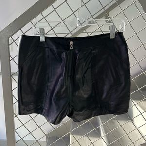 J Brand leather shorts